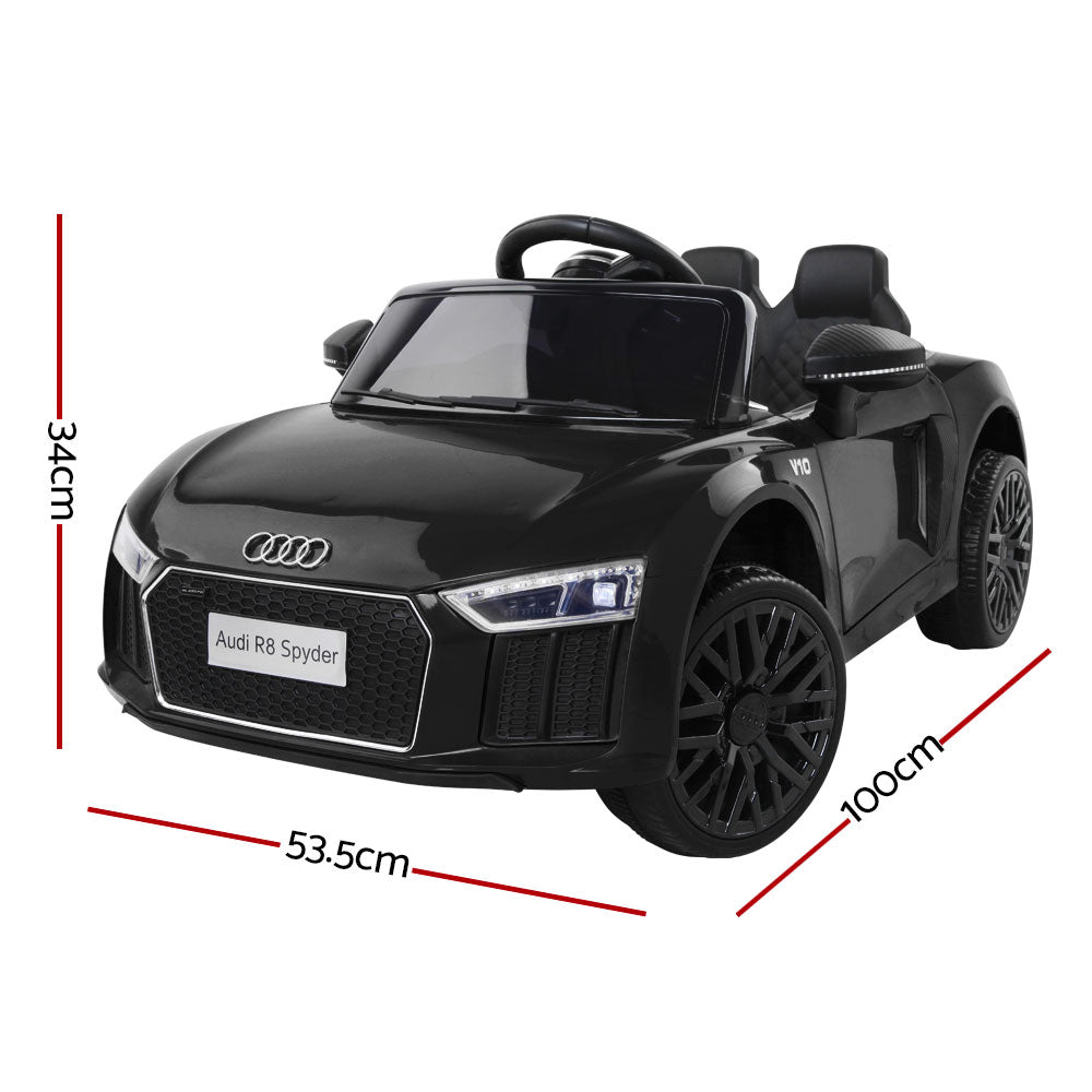 Electric Ride On Car Audi R8 Licensed - black