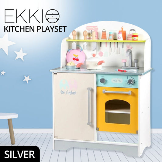 EKKIO Wooden Kitchen Playset for Kids