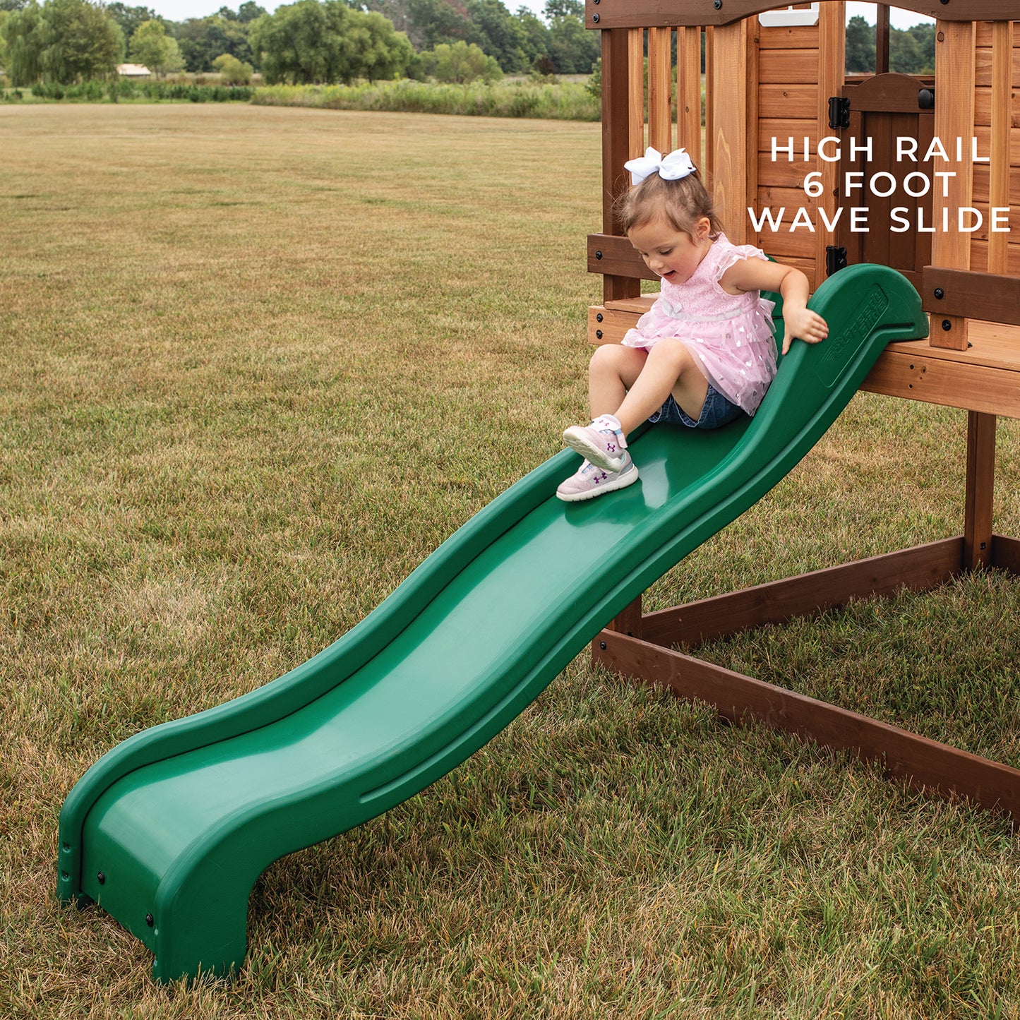 Backyard Discovery Echo Heights Cubby House with Slide